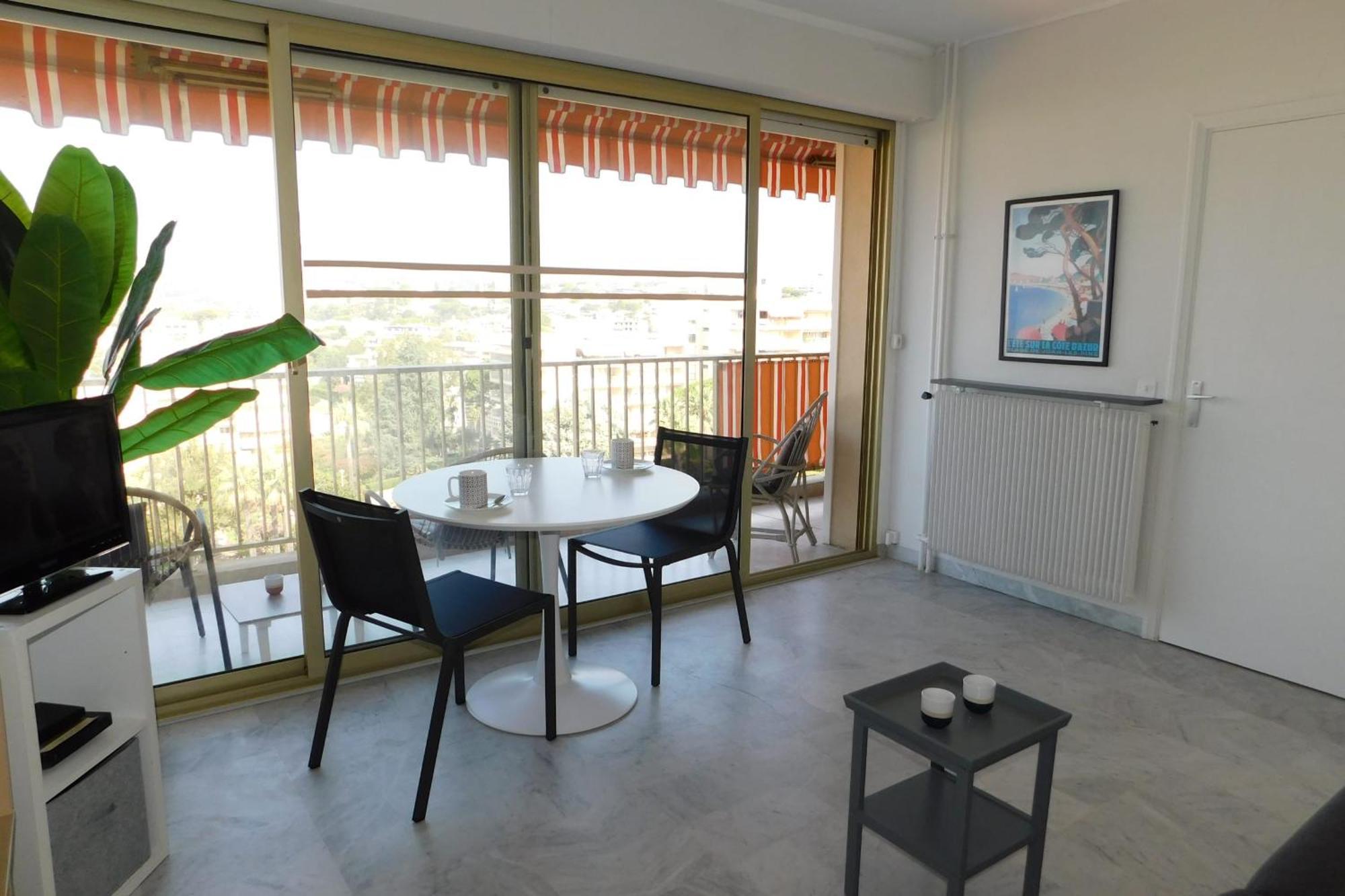 Charming T2 Eden Park With Swimming Pool Private Parking Apartment Juan-les-Pins Bagian luar foto